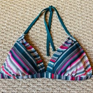 New Kona Sol Triangle Halter Bikini Top D/DD